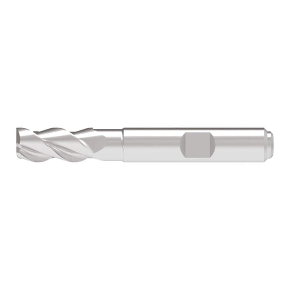 Corner Radius End Mill: 10.00 mm Dia, 21.00 mm LOC, 2.00 mm Radius, 3 Flute, Solid Carbide