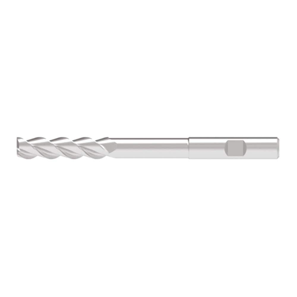 Corner Radius End Mill: 5.00 mm Dia, 20.50 mm LOC, 1.00 mm Radius, 3 Flute, Solid Carbide