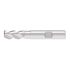 Corner Chamfer End Mill: 14.50 mm Dia, 33.00 mm LOC, 3 Flute, 0.20 mm Chamfer Width, Solid Carbide