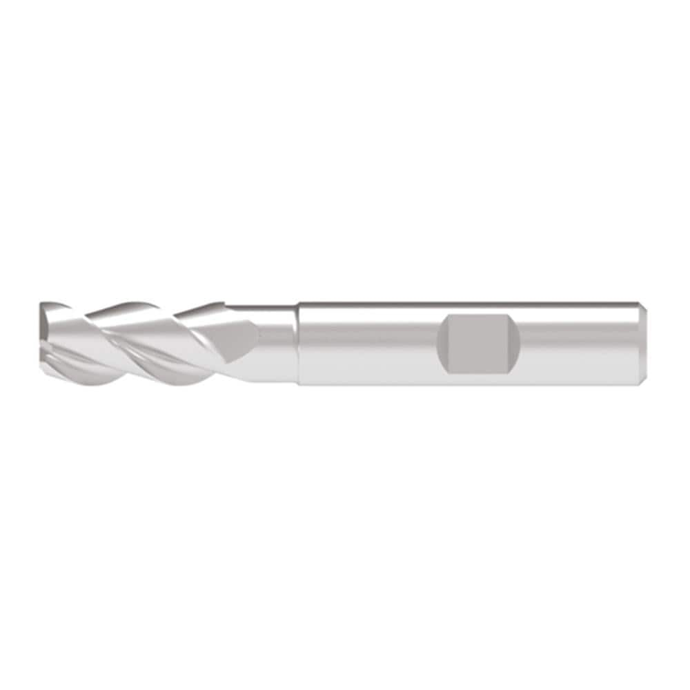 Corner Chamfer End Mill: 5.00 mm Dia, 10.50 mm LOC, 3 Flute, 0.10 mm Chamfer Width, Solid Carbide