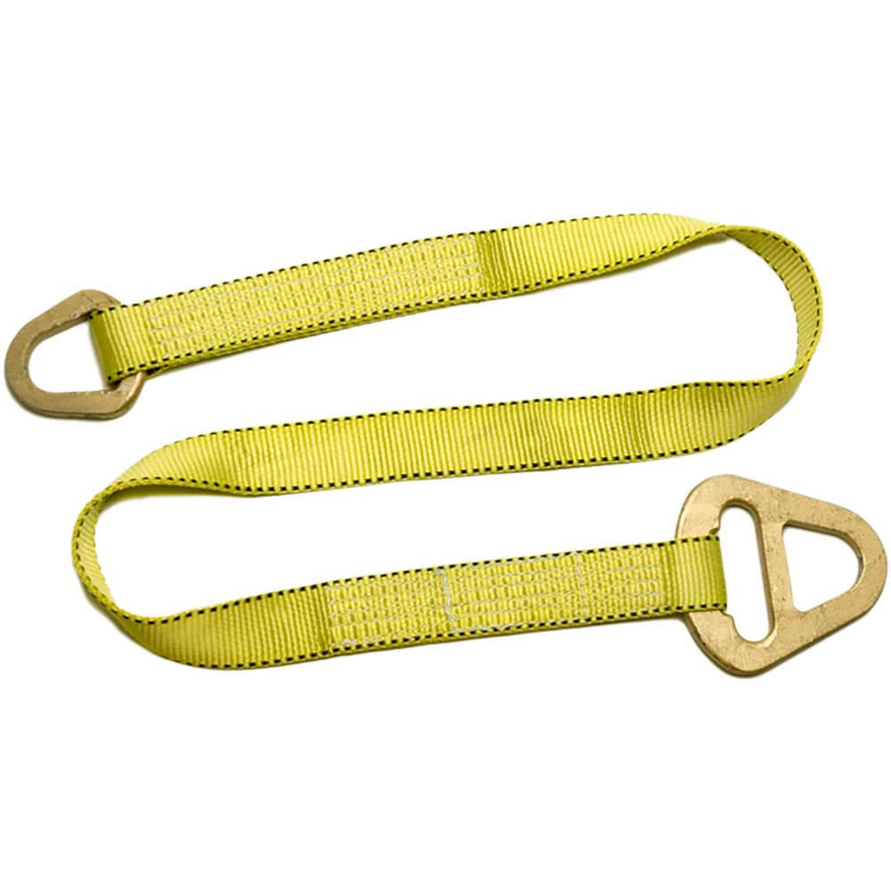 Triangle & Choker, Type 1 Web Sling: 12' Long, 4" Wide, 11500 lb Vertical Capacity, Nylon