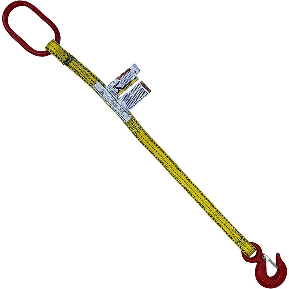 Bridle, Type 10 Web Sling: 3' Long, 1" Wide, 3000 lb Vertical Capacity, Nylon