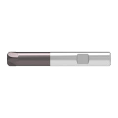 Corner Radius End Mill: 12.00 mm Dia, 7.00 mm LOC, 3.00 mm Radius, 4 Flute, Solid Carbide