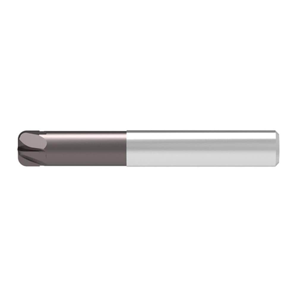 Corner Radius End Mill: 12.00 mm Dia, 7.00 mm LOC, 1.00 mm Radius, 8 Flute, Solid Carbide