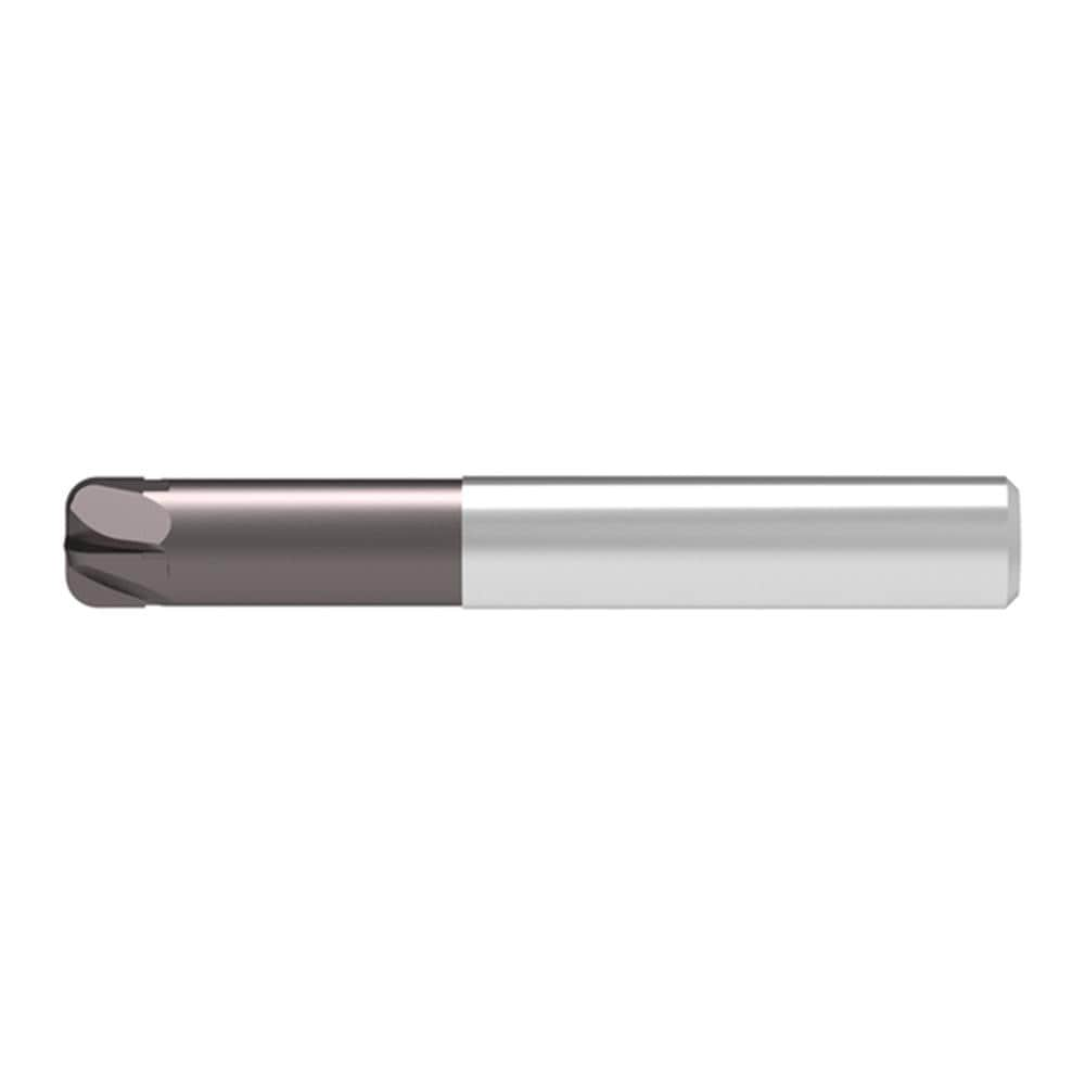 Corner Radius End Mill: 12.00 mm Dia, 7.00 mm LOC, 1.00 mm Radius, 4 Flute, Solid Carbide