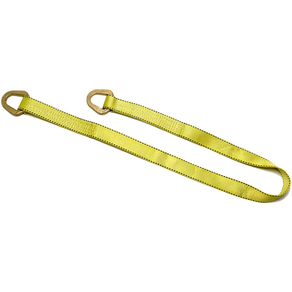 Triangle & Triangle, Type 2 Web Sling: 4' Long, 2" Wide, 6400 lb Vertical Capacity, Polyester