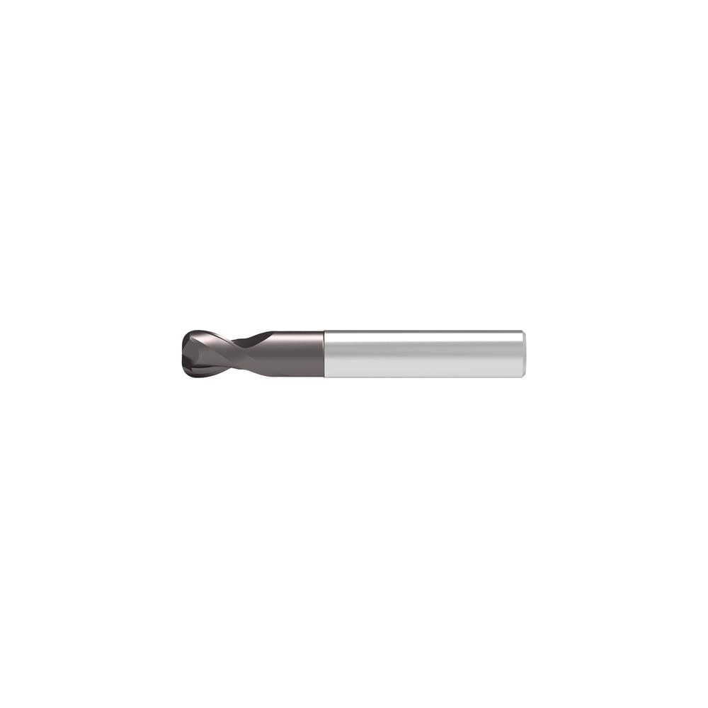 Corner Radius End Mill: 4.00 mm Dia, 4.00 mm LOC, 0.50 mm Radius, 2 Flute, Solid Carbide