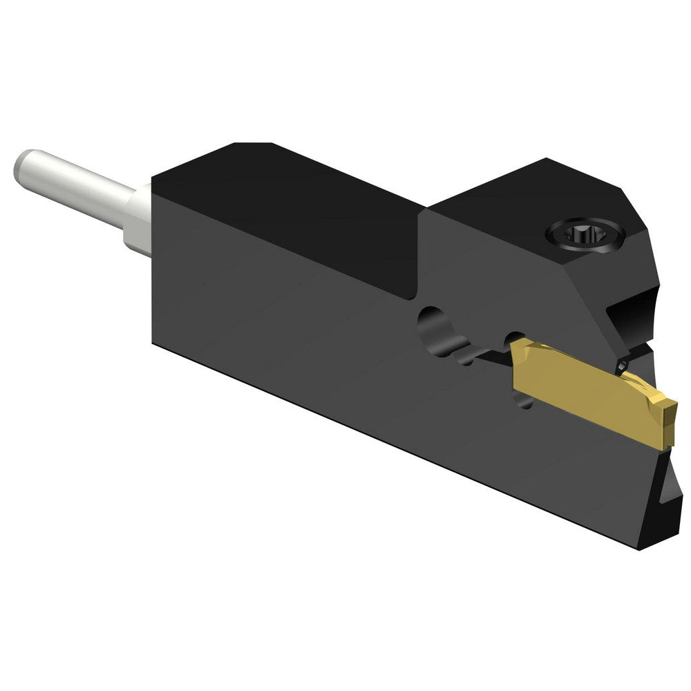 Indexable Grooving/Cut-Off Toolholders; Hand of Holder: Left Hand; Maximum Depth of Cut (Decimal Inch): 0.4331; Maximum Depth of Cut (mm): 11.00; Maximum Groove Width (Decimal Inch): 0.0788; Maximum Groove Width (mm): 2.24; Minimum Groove Width (Decimal I