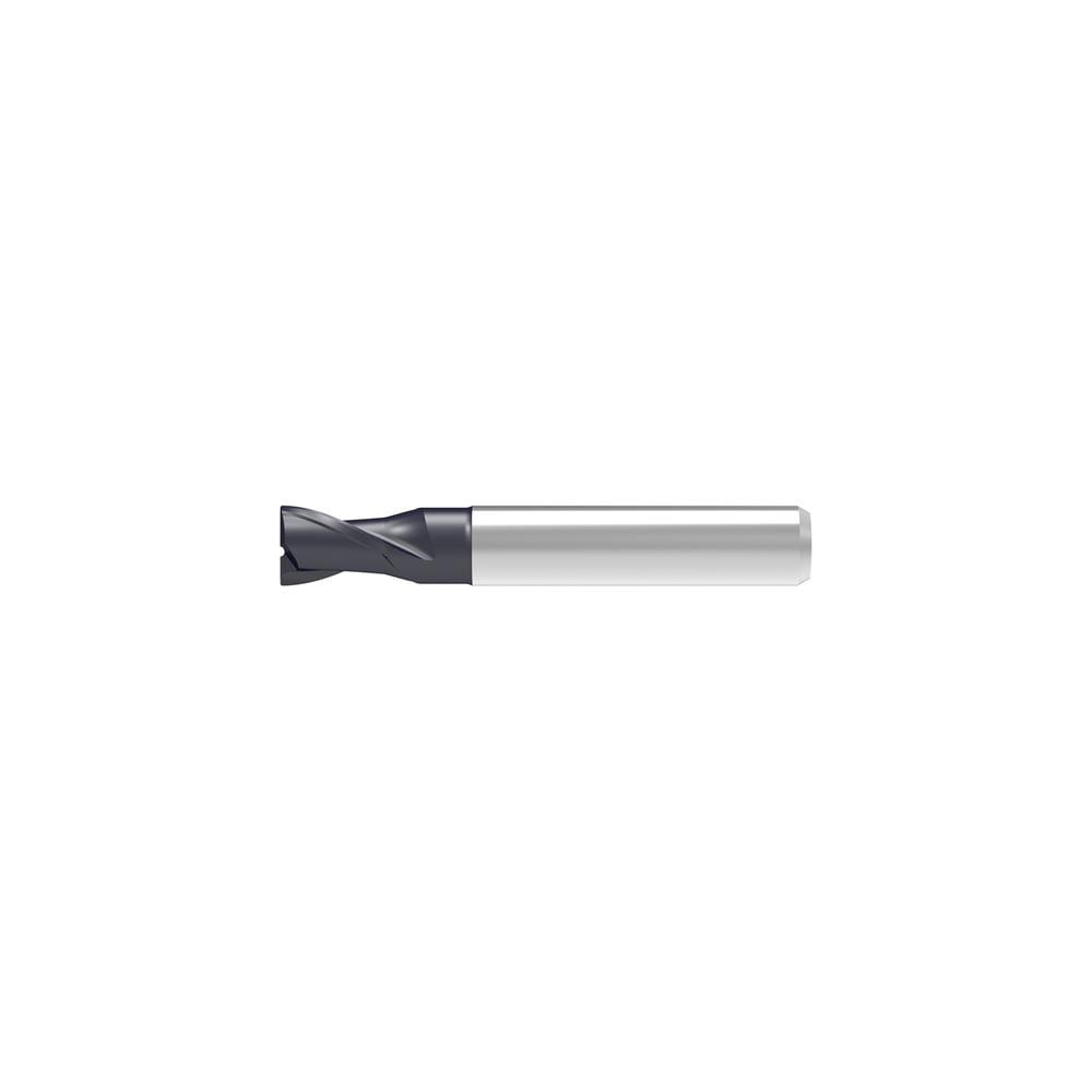 Corner Chamfer End Mill: 10.00 mm Dia, 13.00 mm LOC, 2 Flute, 0.20 mm Chamfer Width, Solid Carbide