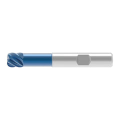 Corner Radius End Mill: 10.00 mm Dia, 11.00 mm LOC, 1.00 mm Radius, 6 Flute, Solid Carbide