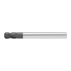 Corner Radius End Mill: 12.00 mm Dia, 22.00 mm LOC, 1.00 mm Radius, 4 Flute, Solid Carbide