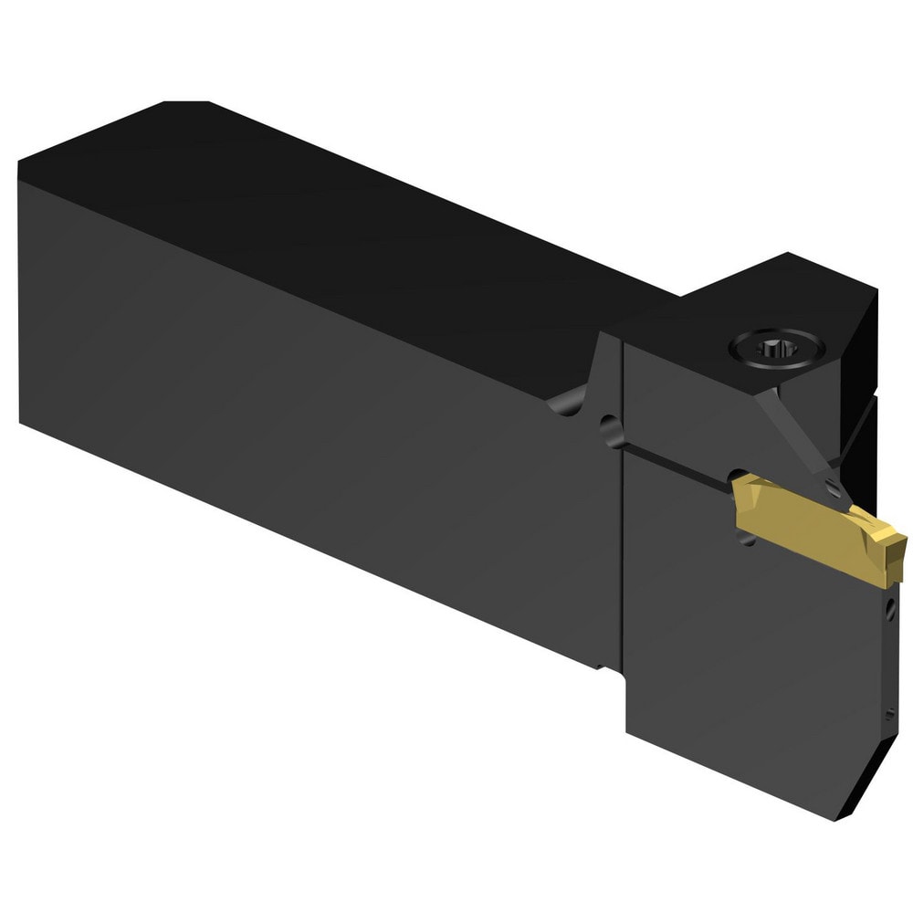 Indexable Grooving/Cut-Off Toolholders; Hand of Holder: Left Hand; Maximum Depth of Cut (Decimal Inch): 0.6300; Maximum Depth of Cut (mm): 16.00; Maximum Groove Width (Decimal Inch): 0.1421; Maximum Groove Width (mm): 3.61; Minimum Groove Width (Decimal I