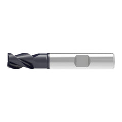 Corner Chamfer End Mill: 3.00 mm Dia, 6.00 mm LOC, 3 Flute, 0.07 mm Chamfer Width, Solid Carbide