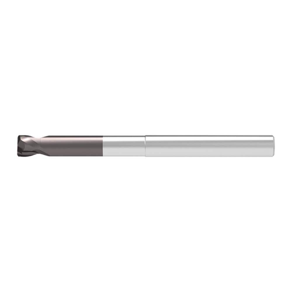 Corner Radius End Mill: 12.00 mm Dia, 8.00 mm LOC, 2.00 mm Radius, 2 Flute, Solid Carbide