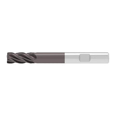 Corner Chamfer End Mill: 10.00 mm Dia, 22.00 mm LOC, 4 Flute, 0.25 mm Chamfer Width, Solid Carbide