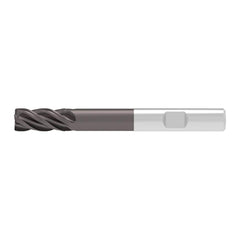 Corner Chamfer End Mill: 6.00 mm Dia, 13.00 mm LOC, 4 Flute, 0.15 mm Chamfer Width, Solid Carbide