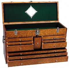 Tool Chest: 10 Drawers, 9-1/2" OAD, 15-3/4" OAH, 26" OAW