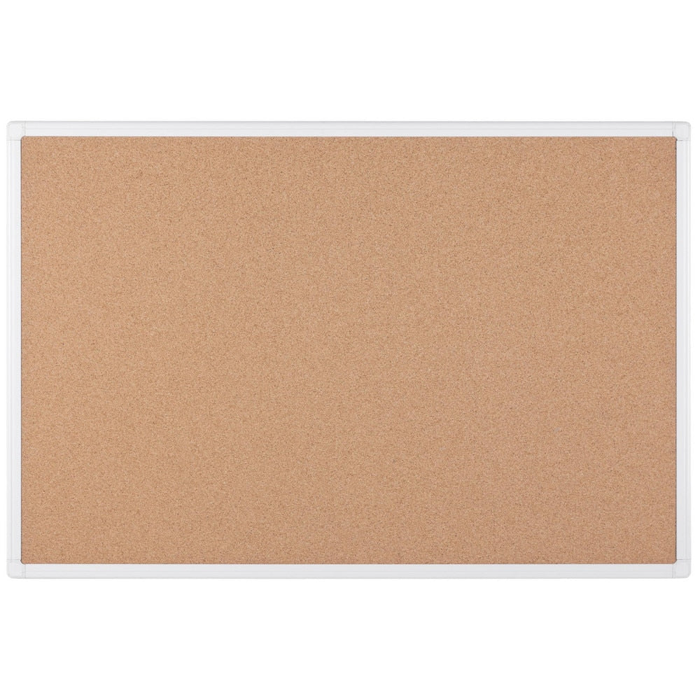 Cork Bulletin Boards; Bulletin Board Type: Open Cork Bulletin Board; Board Color: Brown; Board Material: Cork; Width (Inch): 70.87; Height (Inch): 47.24; Frame Material: Aluminum; Frame Color: White