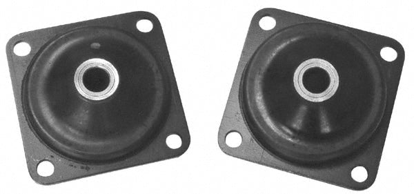 Plate-Type Vibration Mounts; Shape: Square; Axial Load Capacity: 425; Color Code: White