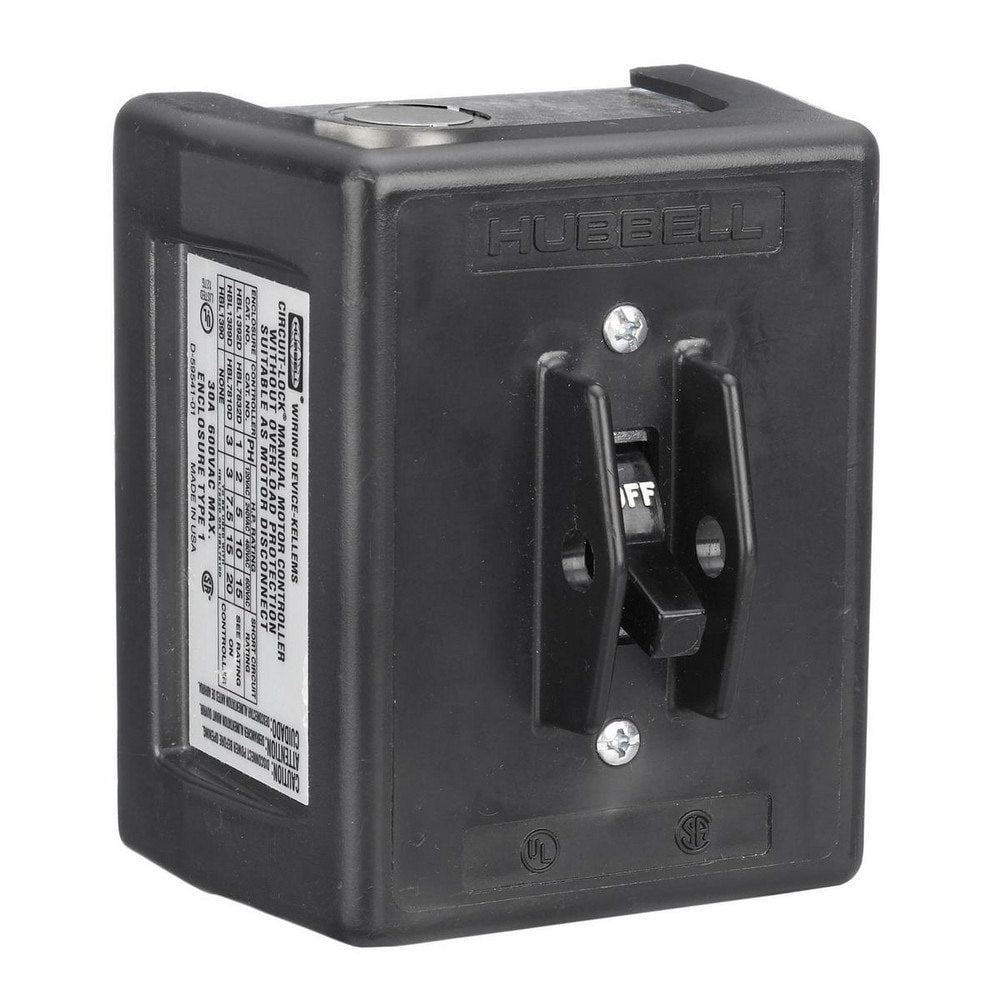 Circuit-Lock NEMA 1 Enclosure Toggle Switch Disconnect, 3-Pole, 30A