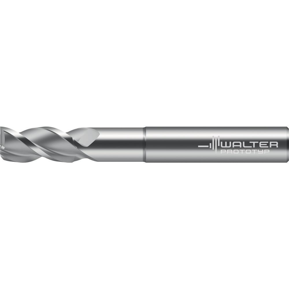 Roughing End Mill: 3/8" Dia, 3 Flute, Single End, Solid Carbide