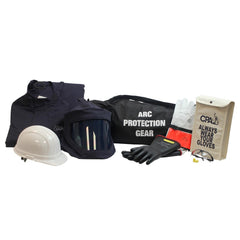 Arc Flash Clothing Kit: Size 5X-Large, Cotton, Bib Overalls, Hoods & Jacket