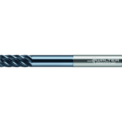 Corner Radius End Mill: 1/2" Dia, 1-1/4" LOC, 0.1200" Radius, 6 Flute, Solid Carbide