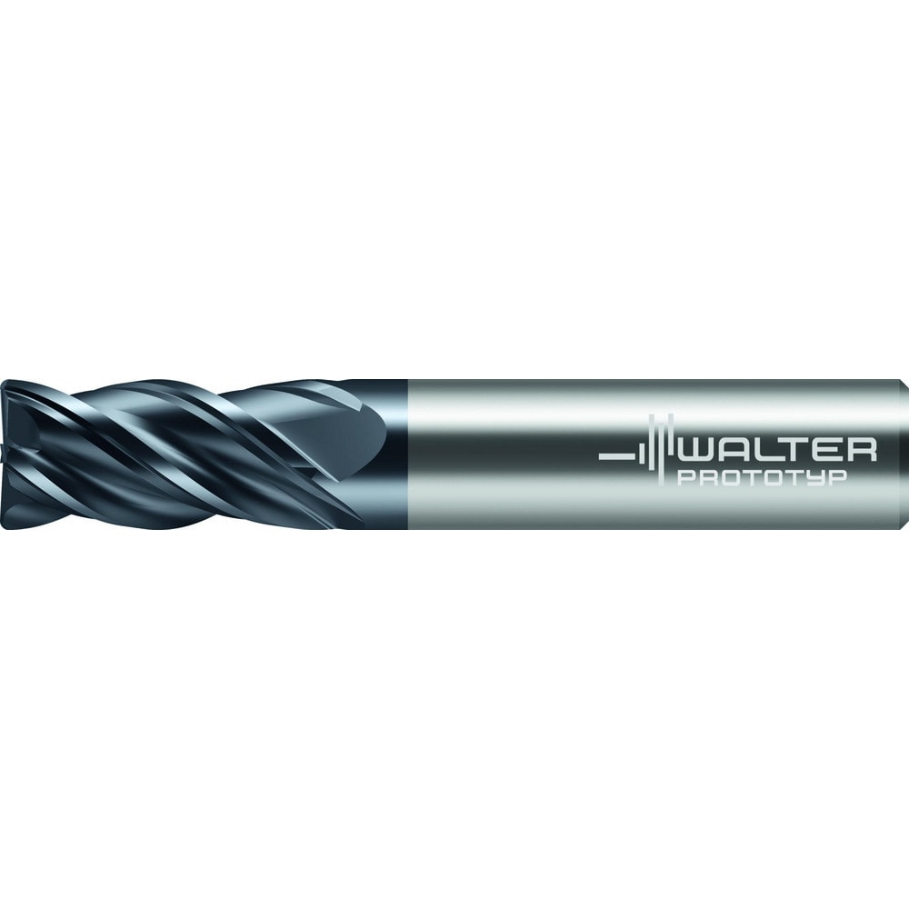 Corner Radius End Mill: 3/4" Dia, 2-1/4" LOC, 0.2500" Radius, 4 Flute, Solid Carbide