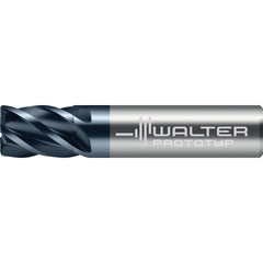 Corner Radius End Mill: 3/4" Dia, 3-1/4" LOC, 0.1200" Radius, 5 Flute, Solid Carbide