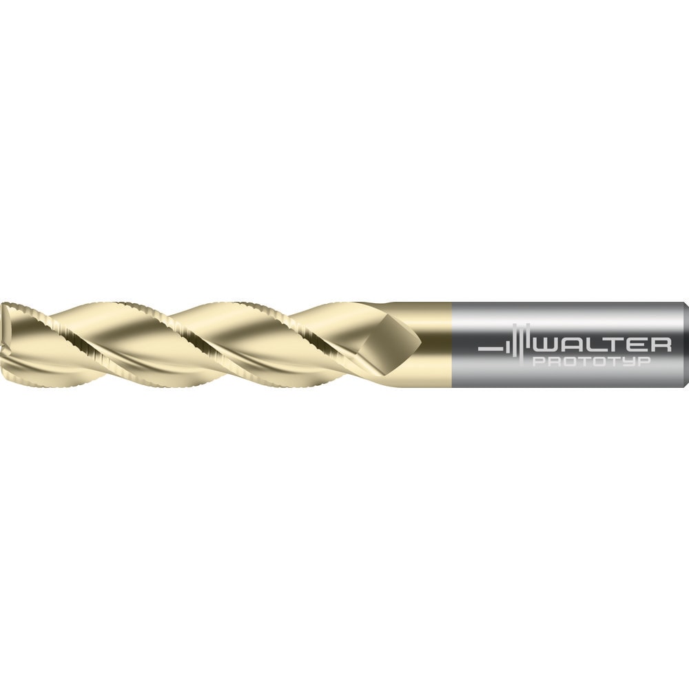 Corner Radius End Mill: 3/4" Dia, 2-1/4" LOC, 0.0300" Radius, 3 Flute, Solid Carbide