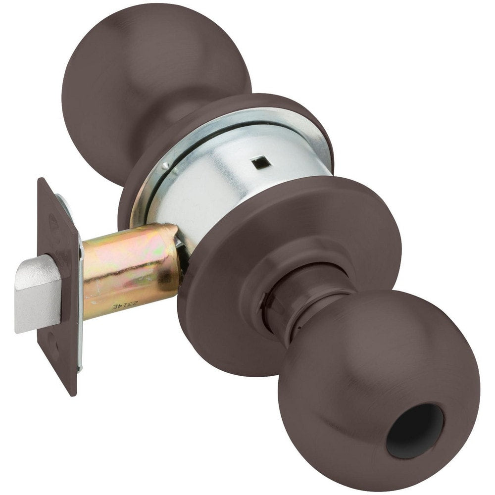 Knob Locksets; Type: Storeroom; Key Type: Keyed Different; Material: Metal; Finish/Coating: Oil-Rubbed Bronze; Compatible Door Thickness: 1-3/8" to 1-7/8"; Backset: 2.375; Lockset Grade: Grade 2