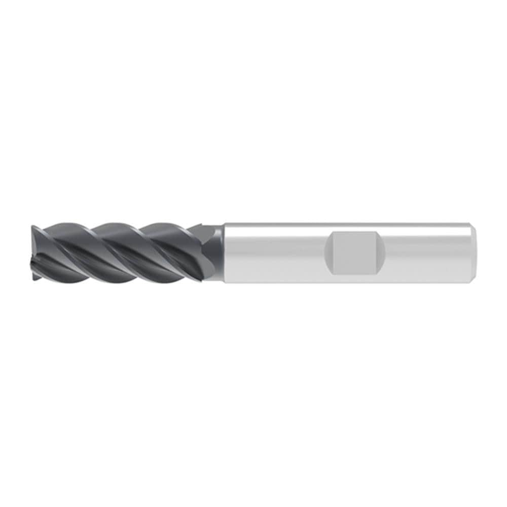 Corner Chamfer End Mill: 3.00 mm Dia, 8.00 mm LOC, 4 Flute, 0.07 mm Chamfer Width, Solid Carbide