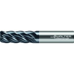 Corner Radius End Mill: 1/4" Dia, 1/2" LOC, 0.0600" Radius, 5 Flute, Solid Carbide