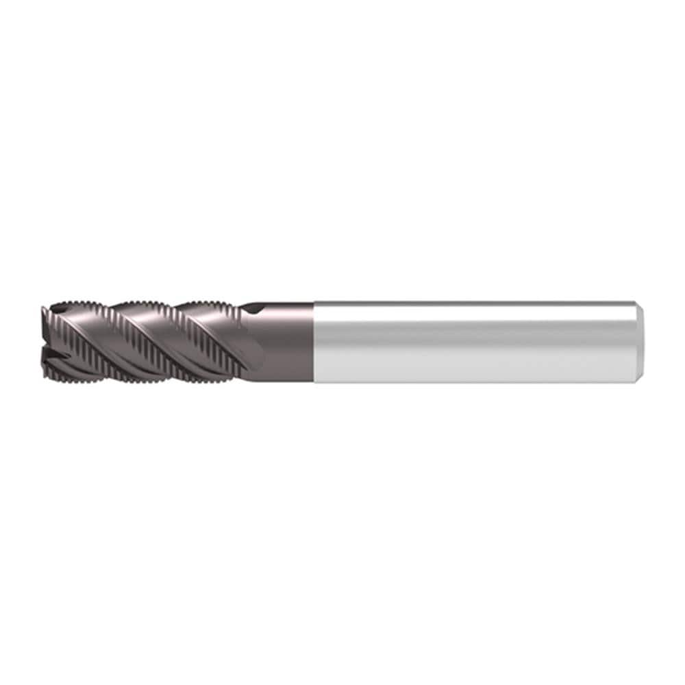 Corner Chamfer End Mill: 10.00 mm Dia, 25.00 mm LOC, 4 Flute, 0.20 mm Chamfer Width, Solid Carbide