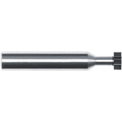 Woodruff Keyseat Cutter: 5/32" Cut Dia, 1/16" Cut Width, 3/16" Shank Dia, Straight Tooth