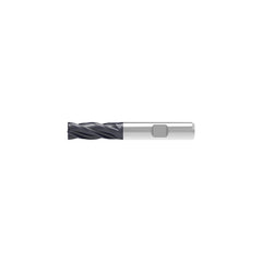 Corner Chamfer End Mill: 7.00 mm Dia, 19.00 mm LOC, 4 Flute, 0.05 mm Chamfer Width, Solid Carbide