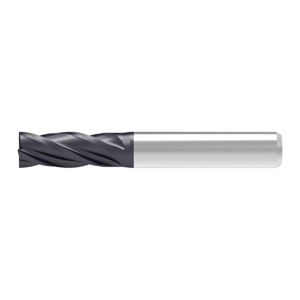 Corner Chamfer End Mill: 5.00 mm Dia, 15.00 mm LOC, 4 Flute, 0.04 mm Chamfer Width, Solid Carbide