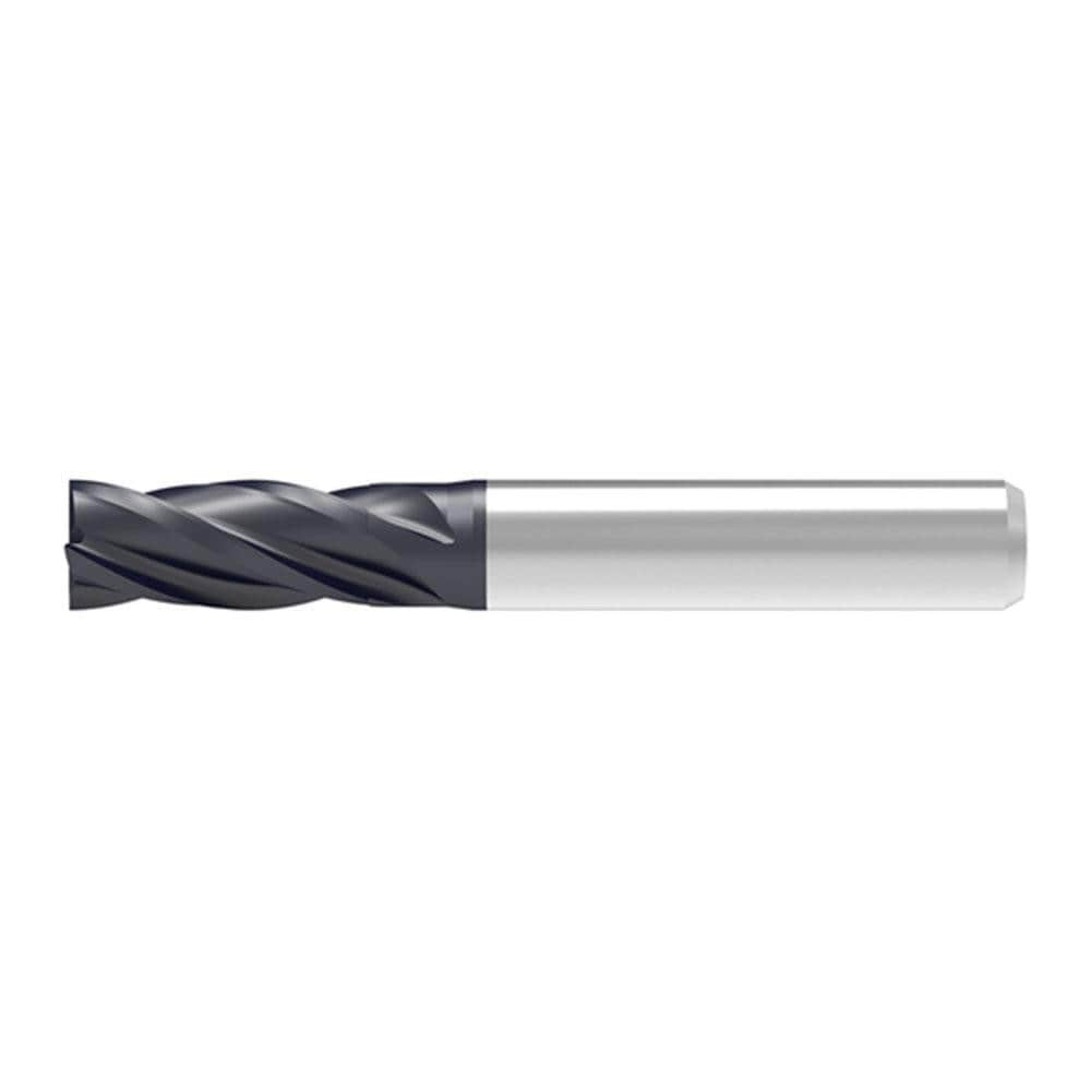 Corner Chamfer End Mill: 4.00 mm Dia, 13.00 mm LOC, 4 Flute, 0.04 mm Chamfer Width, Solid Carbide