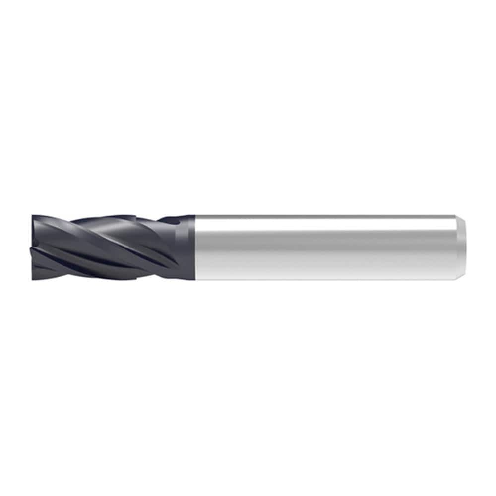 Corner Chamfer End Mill: 2.50 mm Dia, 4.00 mm LOC, 4 Flute, 0.04 mm Chamfer Width, Solid Carbide