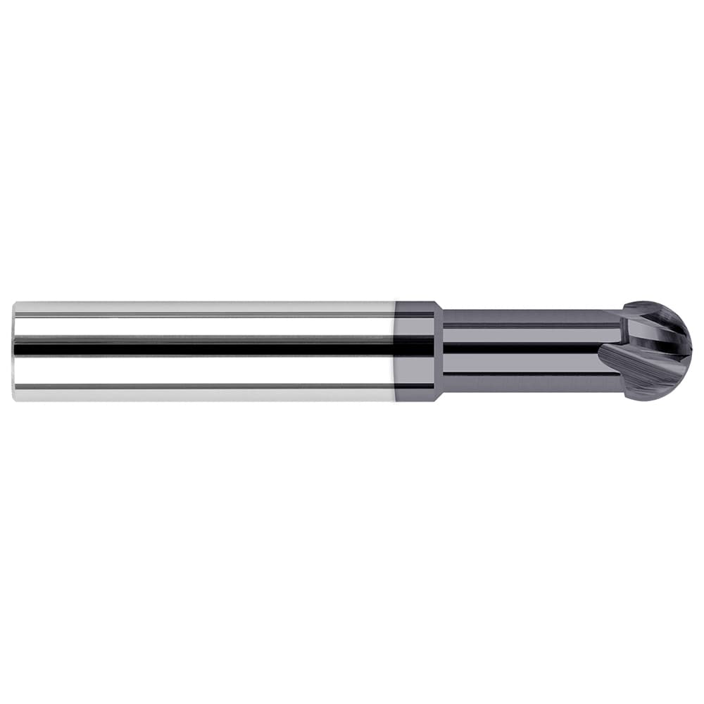 Undercutting End Mills; Mill Diameter (Decimal Inch): 0.0930; Mill Diameter (Inch): 3/32; Length Of Cut (Decimal Inch - 4 Decimals): 0.0624; Overall Length (Inch): 2; Radius: 0.0460; Number Of Flutes: 2; Neck Length (Decimal Inch): 0.5000; Neck Diameter (