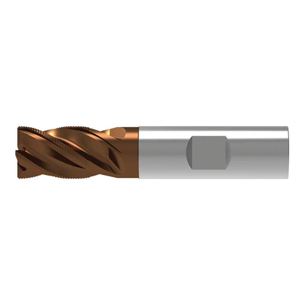 Corner Chamfer End Mill: 3.00 mm Dia, 6.00 mm LOC, 4 Flute, 0.18 mm Chamfer Width, Solid Carbide