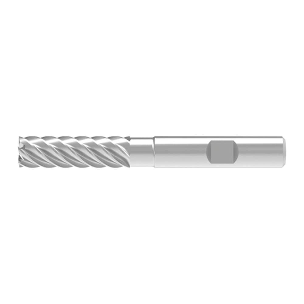 Corner Chamfer End Mill: 16.00 mm Dia, 65.00 mm LOC, 8 Flute, 0.06 mm Chamfer Width, Solid Carbide