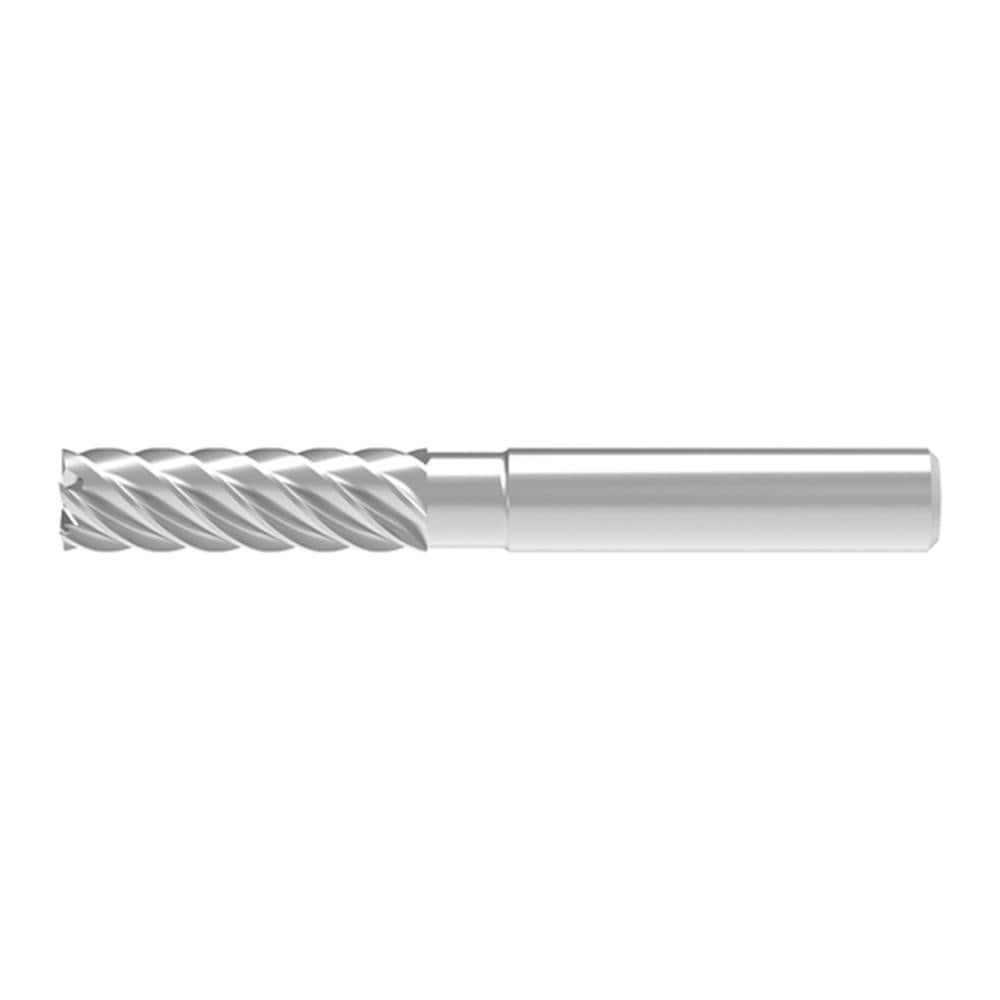 Corner Chamfer End Mill: 6.00 mm Dia, 21.00 mm LOC, 6 Flute, 0.03 mm Chamfer Width, Solid Carbide