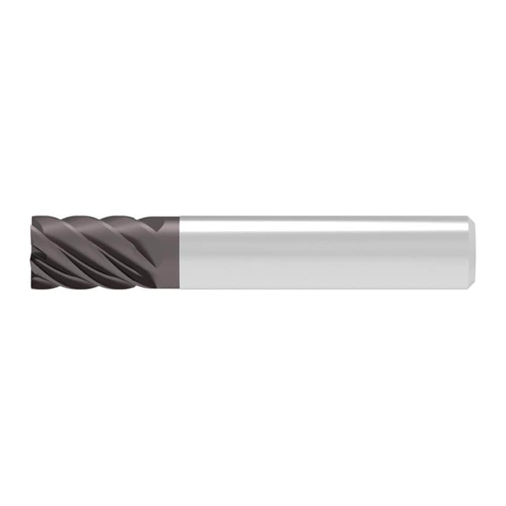 Corner Chamfer End Mill: 10.00 mm Dia, 14.00 mm LOC, 6 Flute, 0.05 mm Chamfer Width, Solid Carbide