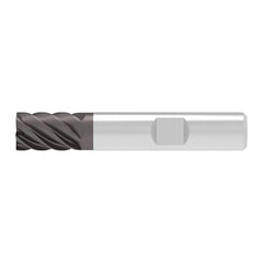 Corner Chamfer End Mill: 7.00 mm Dia, 12.00 mm LOC, 6 Flute, 0.04 mm Chamfer Width, Solid Carbide