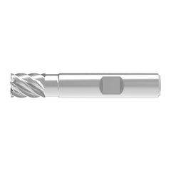 Corner Chamfer End Mill: 14.00 mm Dia, 18.00 mm LOC, 6 Flute, 0.06 mm Chamfer Width, Solid Carbide