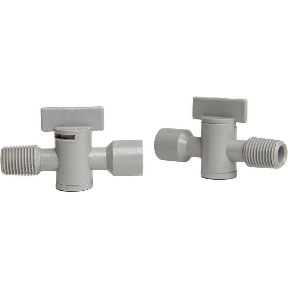 Coolant Hose Valves; Hose Inside Diameter (Inch): 1/4; System Size: 0.25 in; Connection Type: Male x Female; Body Material: POM; Thread Size: 1/4 in; Number Of Pieces: 2