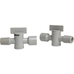 Coolant Hose Valves; Hose Inside Diameter (Inch): 1/4; System Size: 0.25 in; Connection Type: Male x Female; Body Material: POM; Thread Size: 1/4 in; Number Of Pieces: 10