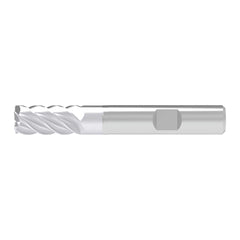 Corner Chamfer End Mill: 8.00 mm Dia, 21.00 mm LOC, 5 Flute, 0.20 mm Chamfer Width, Solid Carbide