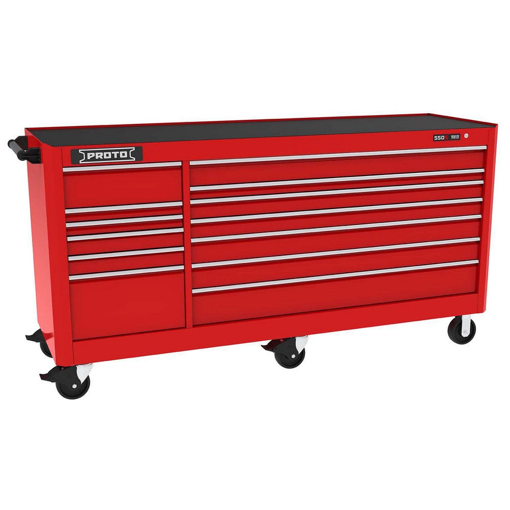 Steel Tool Roller Cabinet: 88-1/4" Wide, 46-3/8" High, 27" Deep, 13 Drawer